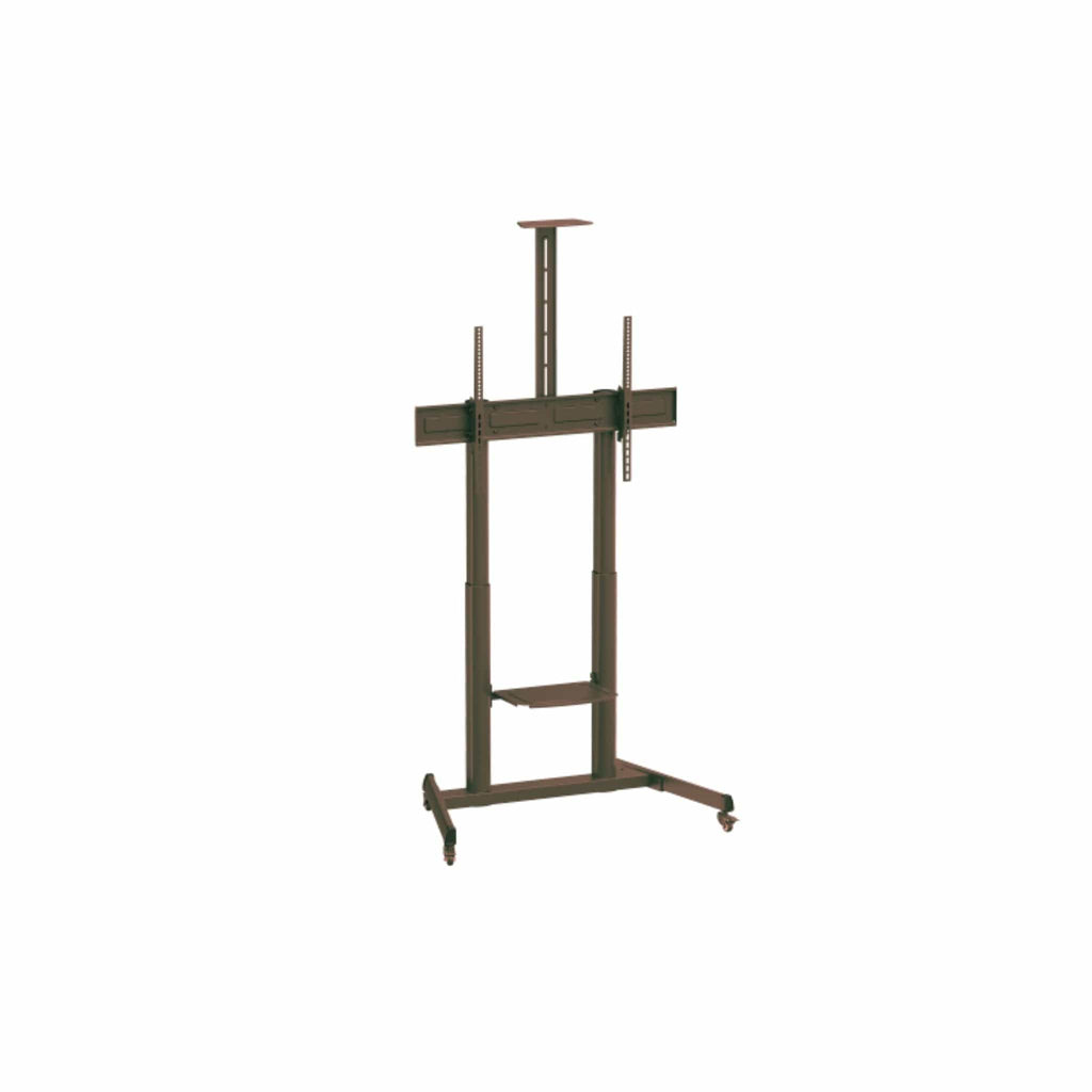 Smaat Interactive Products And Accessories Smaat 60" - 100" Mobile Height-Adjustable Interactive Flat Panel and Television Cart with Quick-Release Spring Lock.