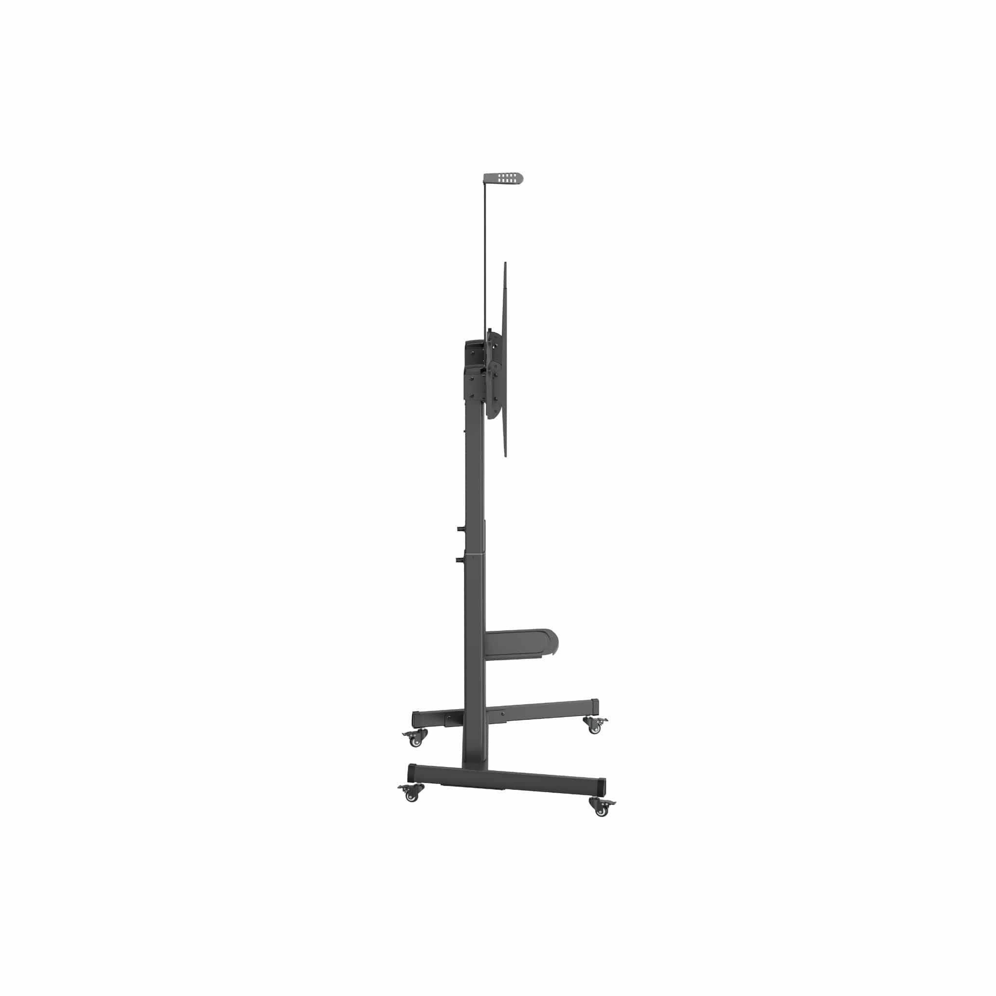 Smaat Interactive Products And Accessories Smaat 60" - 100" Mobile Height-Adjustable Interactive Flat Panel and Television Cart with Quick-Release Spring Lock.