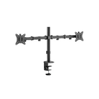 Smaat Others Smaat SDA102BK Dual Monitor Stand for 13 to 32 Inch Screens, Dual Monitor Arm Ergonomic Viewing Angle, Dual Monitor Mount - Adjustable Tilt ±90°/ Swivel 180°/ Rotate 360°/ VESA 75/100mm