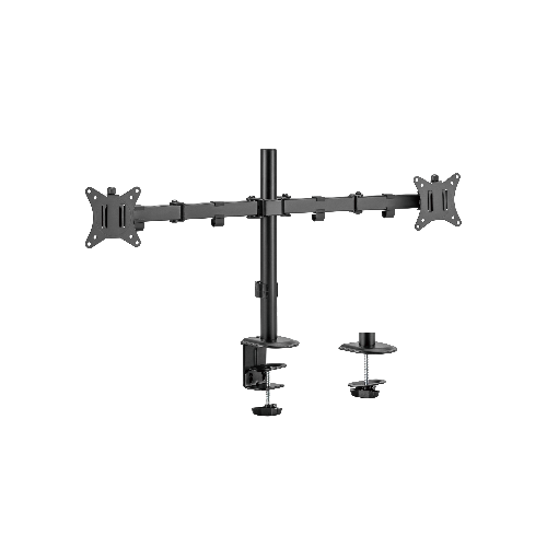 Smaat Others Smaat SDA102BK Dual Monitor Stand for 13 to 32 Inch Screens, Dual Monitor Arm Ergonomic Viewing Angle, Dual Monitor Mount - Adjustable Tilt ±90°/ Swivel 180°/ Rotate 360°/ VESA 75/100mm