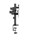 Smaat Others Smaat SDA102BK Dual Monitor Stand for 13 to 32 Inch Screens, Dual Monitor Arm Ergonomic Viewing Angle, Dual Monitor Mount - Adjustable Tilt ±90°/ Swivel 180°/ Rotate 360°/ VESA 75/100mm