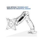 Smaat Others SMAAT Single Gas Spring Monitor Arm for 13”-32” Screen