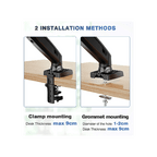 Smaat Others SMAAT Single Gas Spring Monitor Arm for 13”-32” Screen