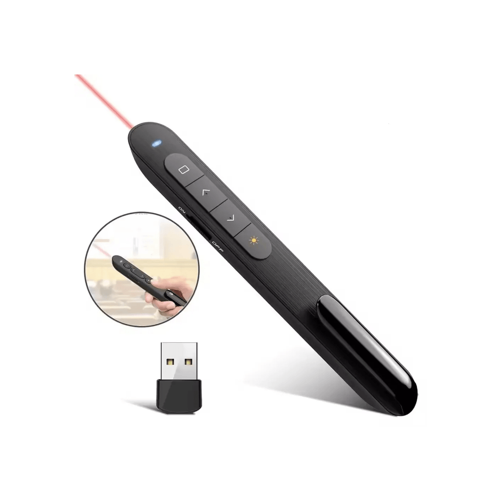 Smaat Projector Accessories Smaat Wireless Presenter Flip Pen, 2.4GHz Powerpoint Presentation Remote Control Laser Pointer Office PowerPoint PPT Remote Control Clicker Presenter