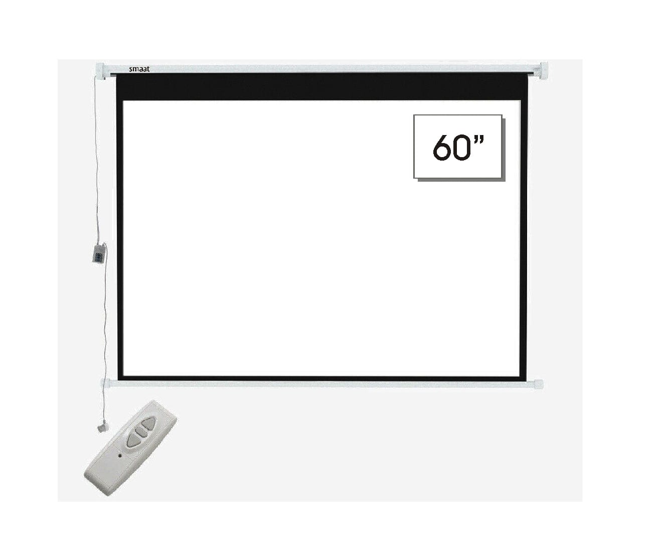 Smaat Smaat 60 X 60 Inch HD Electric Motorised Projector Screen With Remote Control Main image
