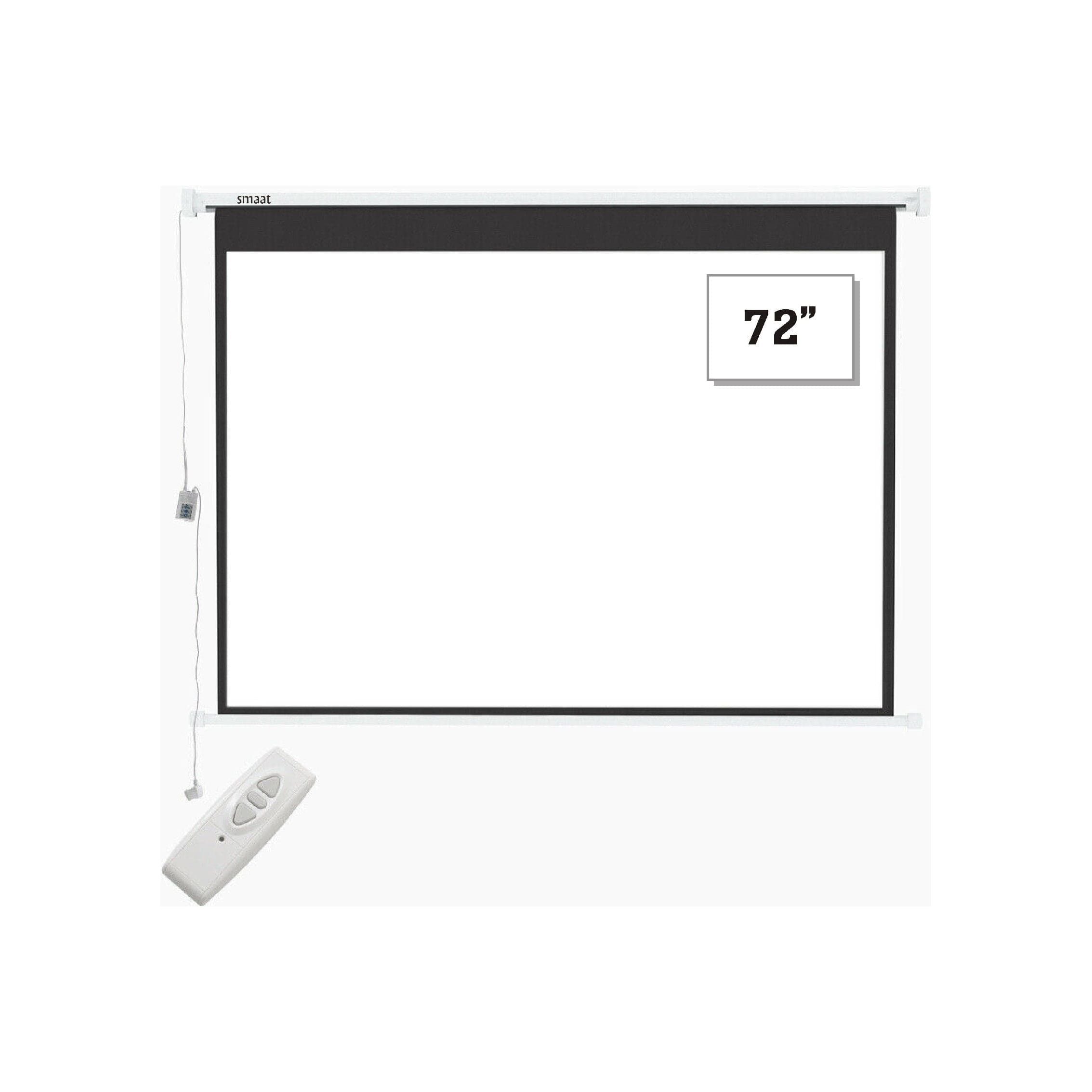 Smaat Smaat 72 X 72 Inch HD Electric Motorised Projector Screen With Remote Control