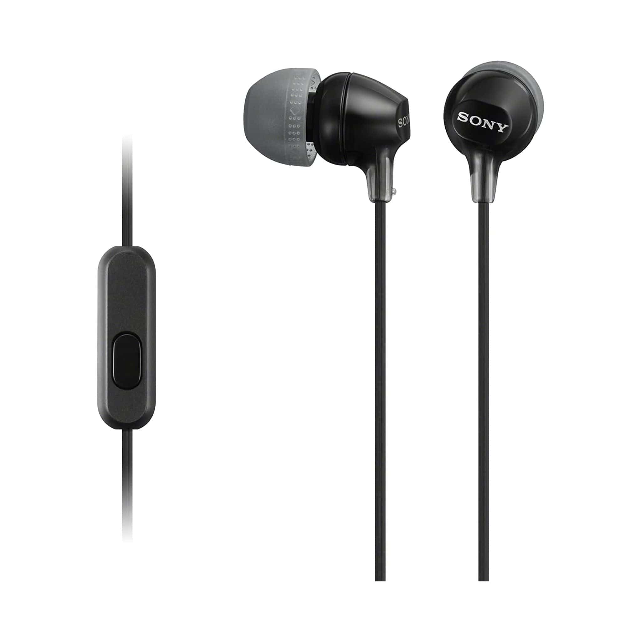 Sony Headphones Sony MDREX15AP in-Ear Earbud Headphones with Mic, Black Main image