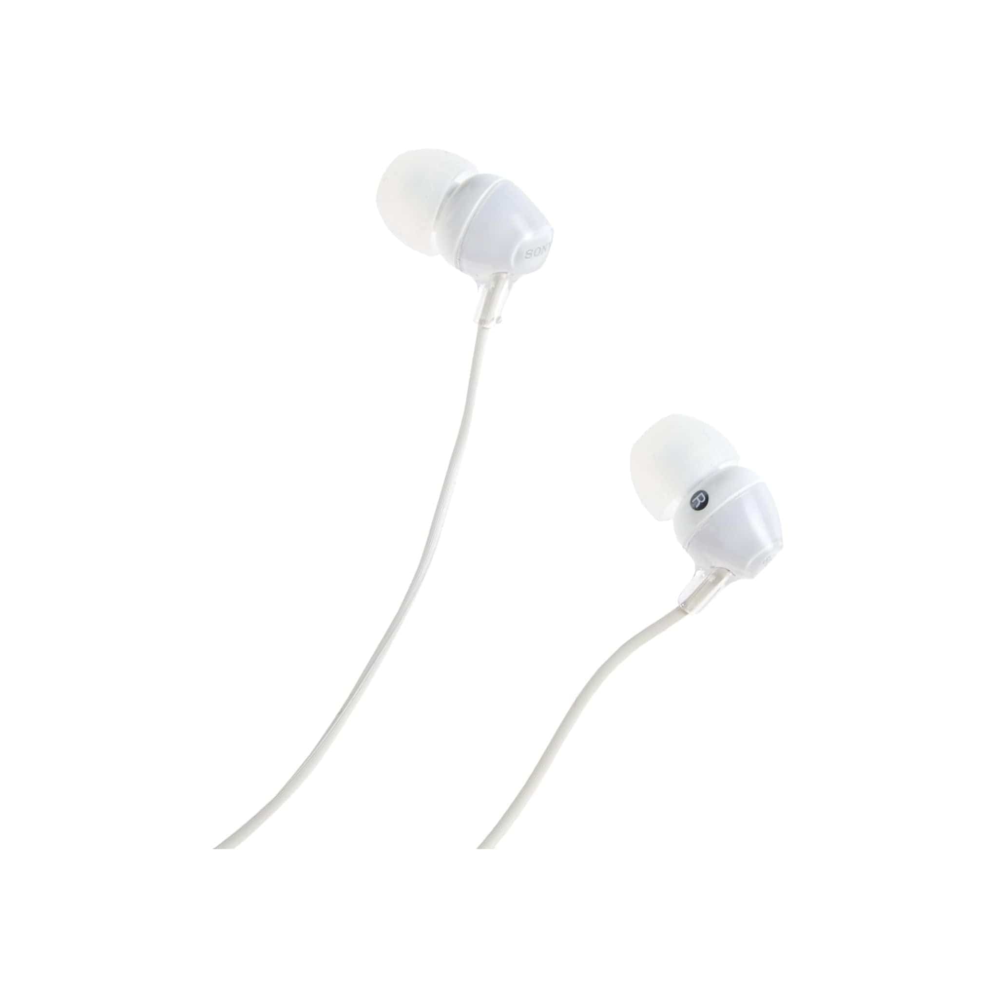 Sony Headphones Sony MDREX15AP in-Ear Earbud Headphones with Mic, White