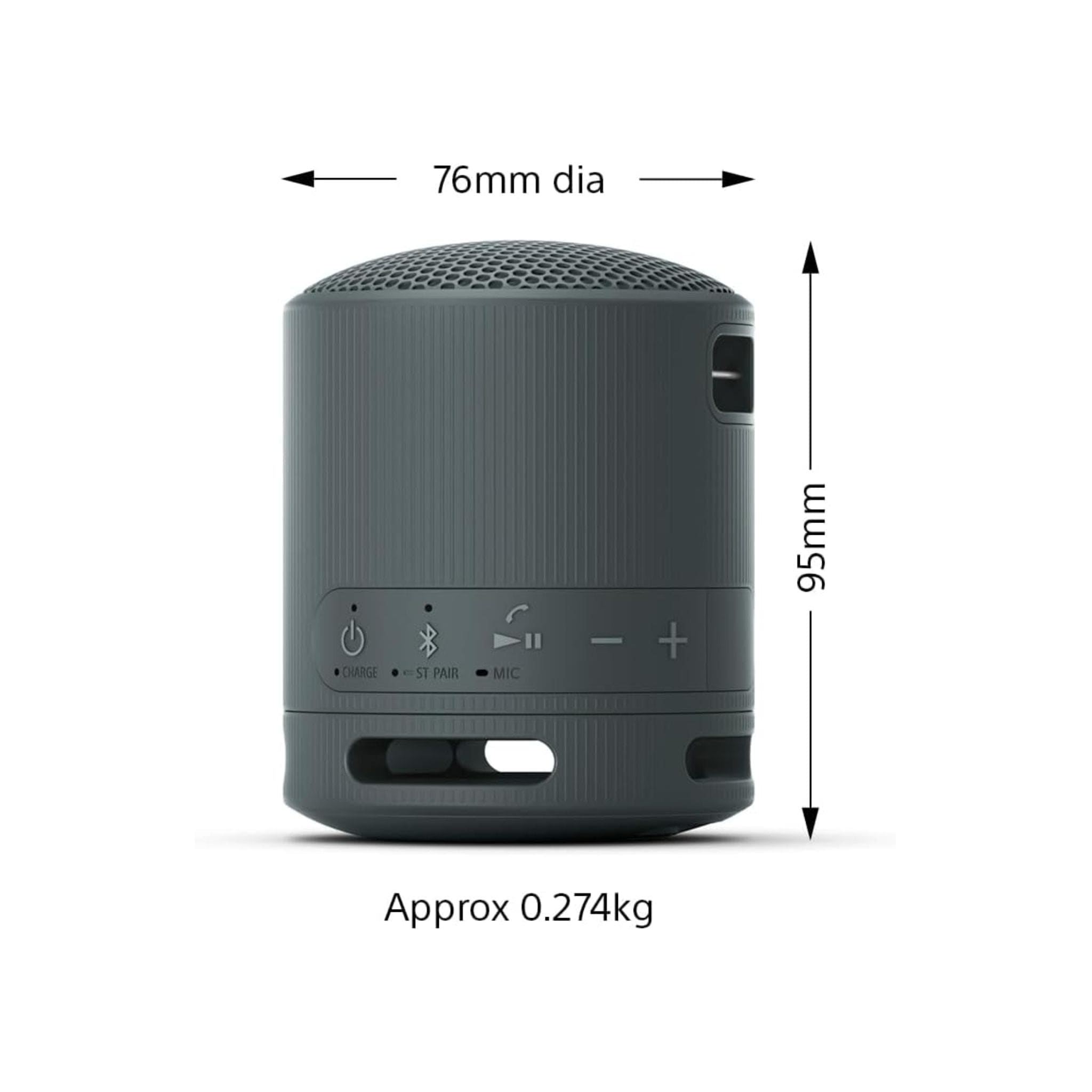 Sony SRS-XB100 - Wireless Bluetooth, Portable, Lightweight, Compact, Outdoor, Travel Speaker - Black Secondary image