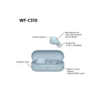 Sony Headphones Sony WF-C510 Truly Wireless Earbuds – Small, Light, Bluetooth In Ear Headphones - Blue
