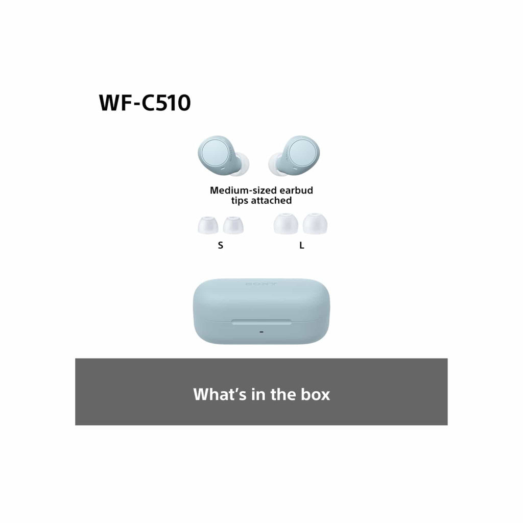 Sony Headphones Sony WF-C510 Truly Wireless Earbuds – Small, Light, Bluetooth In Ear Headphones - Blue