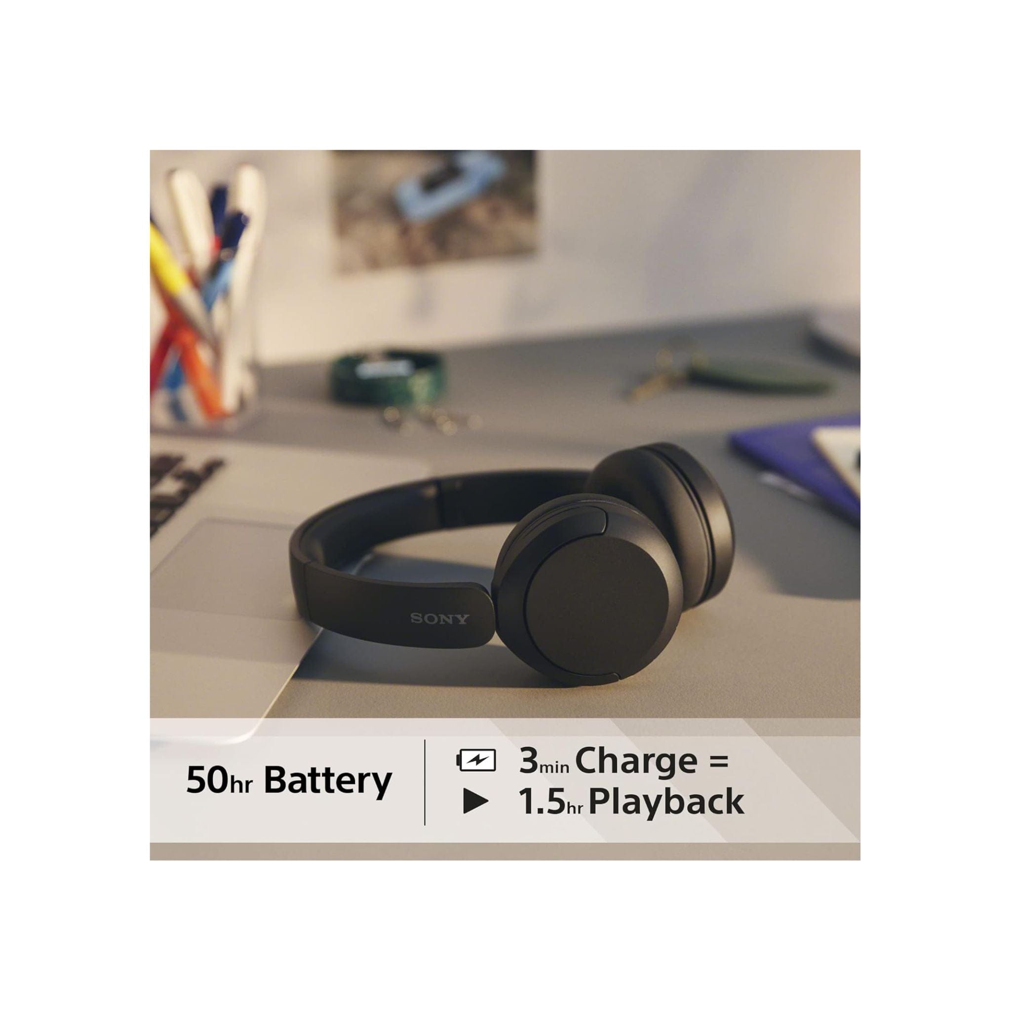 Sony Headphones Sony WH-CH520 Wireless Bluetooth Headphones - Black