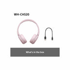 Sony Headphones Sony WH-CH520 Wireless Bluetooth Headphones - Pink