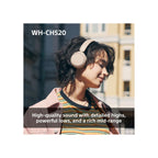 Sony Headphones Sony WH-CH520 Wireless Bluetooth Headphones - Pink
