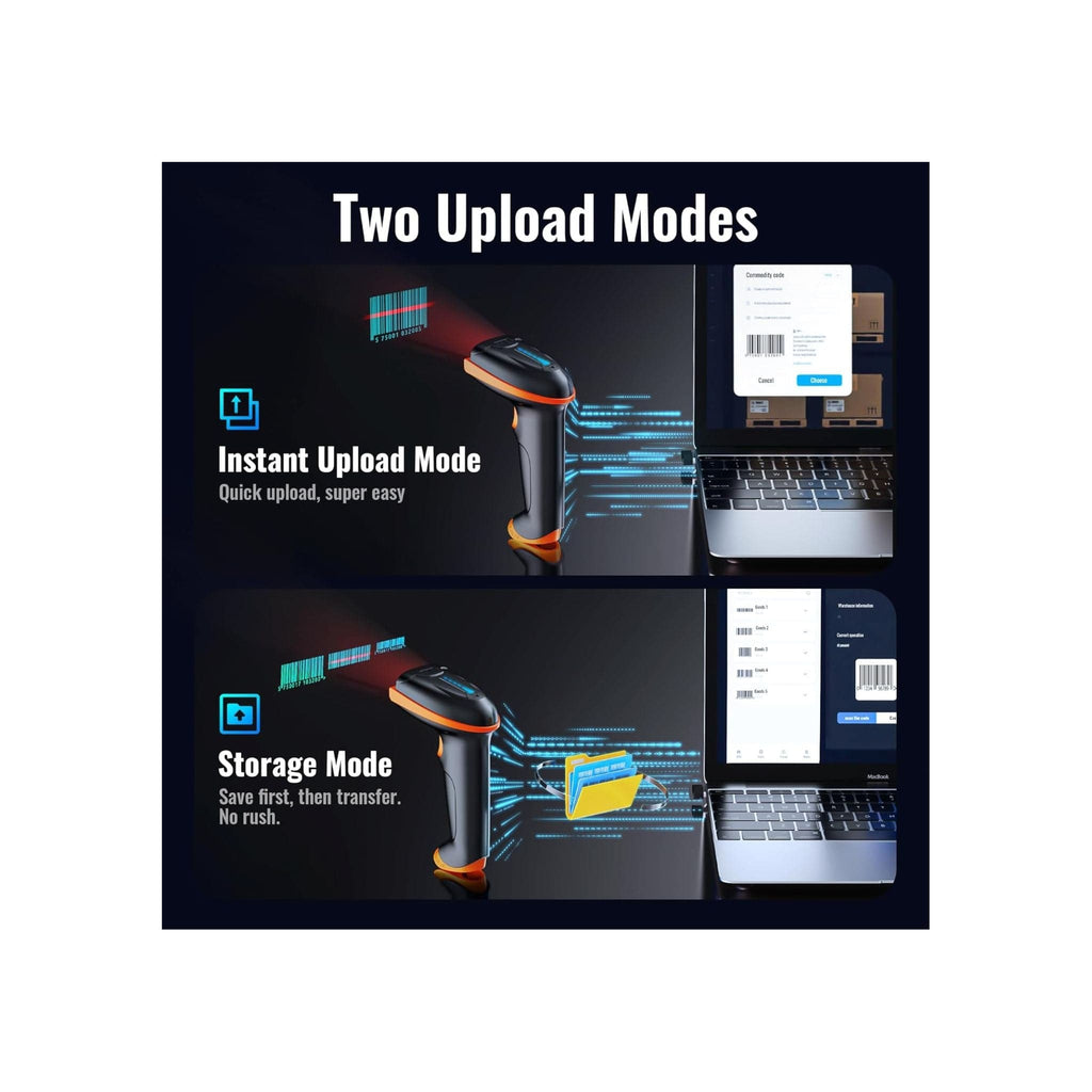 Tera Printers and Scanners Tera 5100 Wireless Rechargeable 1D Laser Barcode Scanner