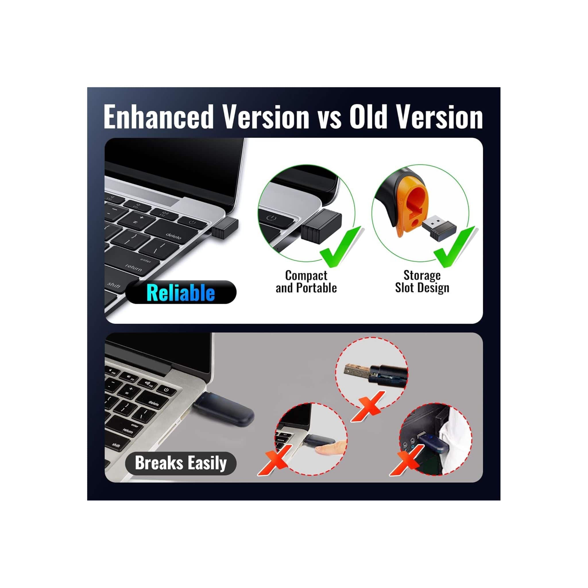 Tera Printers and Scanners Tera 5100 Wireless Rechargeable 1D Laser Barcode Scanner