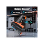 Tera Printers and Scanners Tera  D5100-Z 1D 2D QR 2.4GHz wireless & USB 2.0 Wired Barcode Scanner with Stand