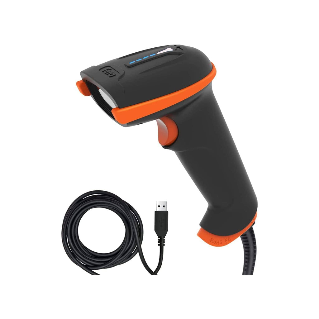 Tera Tera 1D Laser Barcode Scanner: USB Wired Long Range High Speed Handheld 1D Bar Code Reader Plug and Play, L5100Y