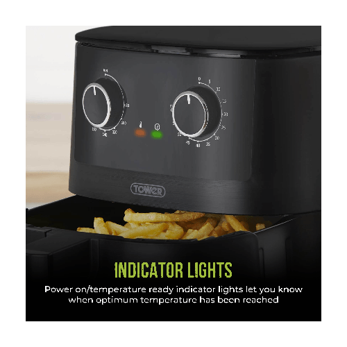 Tower Kitchen TOWER Vortx 4.2L  Manual Single Basket Air Fryer - Black
