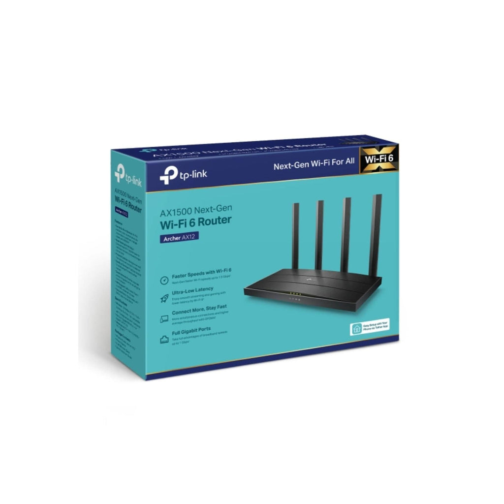TP-Link Routers TP-Link Next-Gen Wi-Fi 6 AX1500 Mbps Gigabit Dual Band 4K Wireless Router,