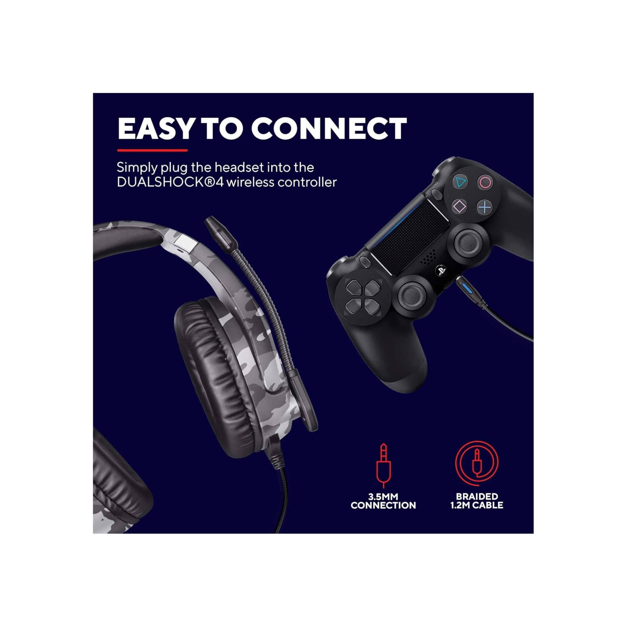 Trust Headphones Trust GXT 488 FORZE Gaming headset for PS4™ and PS5™  - Grey