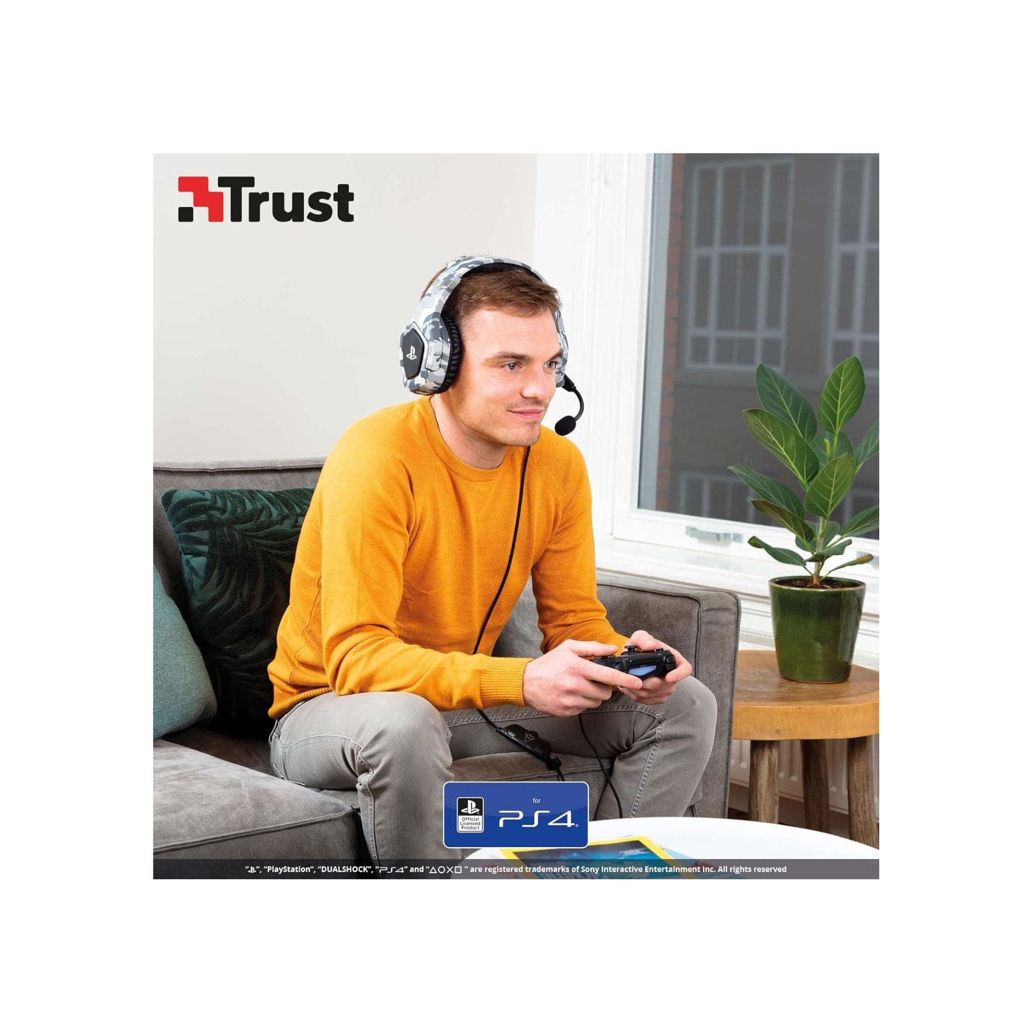 Trust Headphones Trust GXT 488 FORZE Gaming headset for PS4™ and PS5™  - Grey