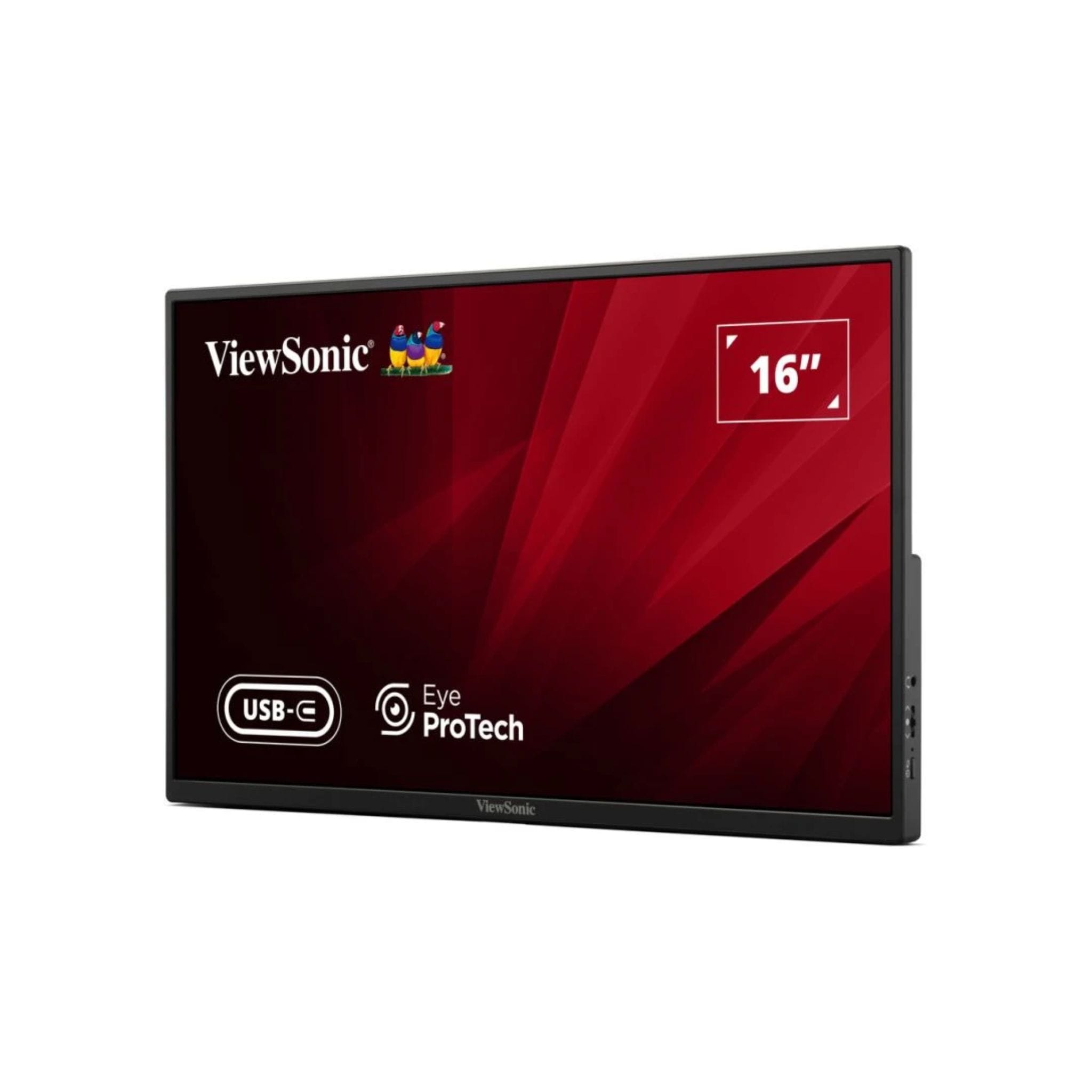 Viewsonic Monitors Viewsonic VA1650 16” USB-C Lightweight Portable Monitor