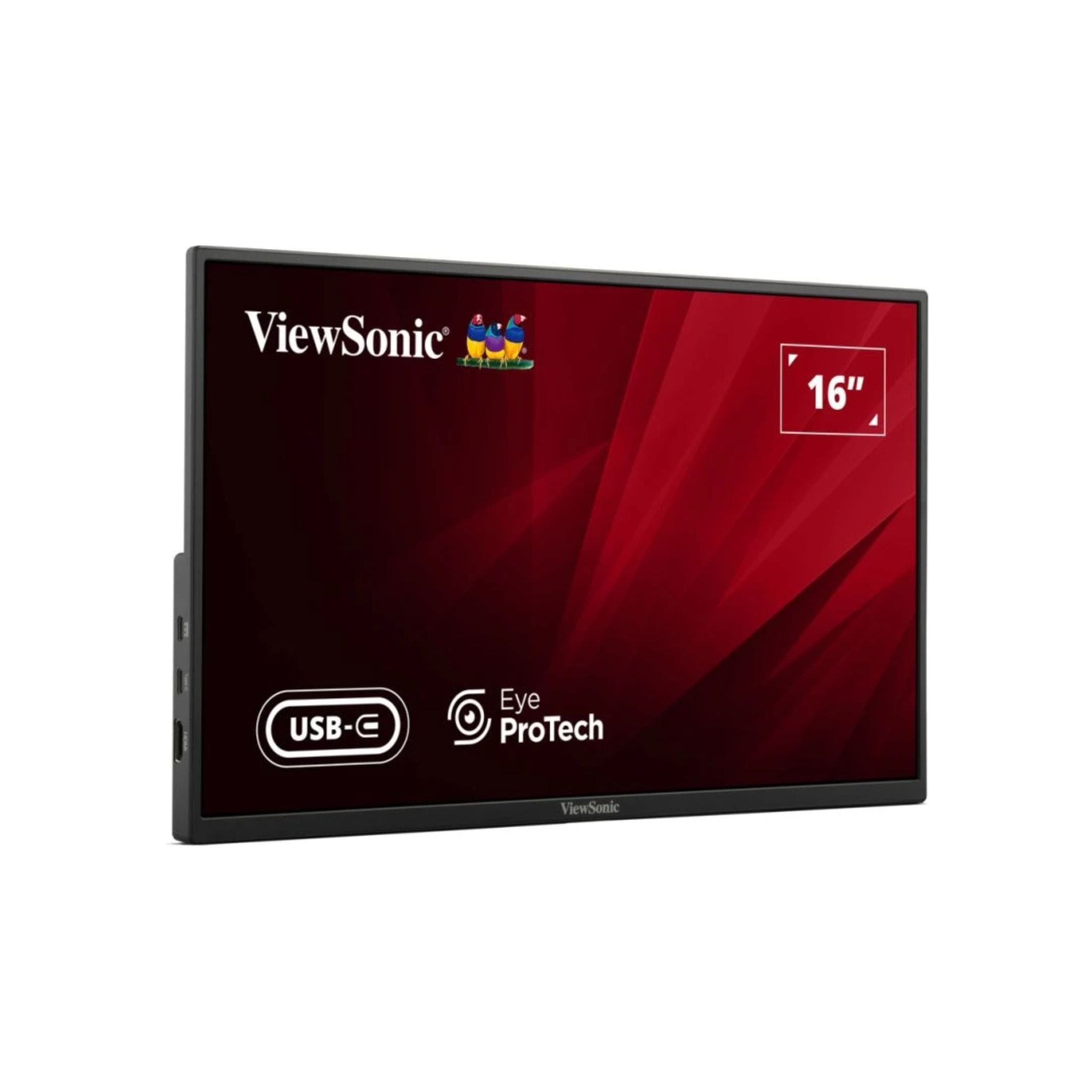 Viewsonic Monitors Viewsonic VA1650 16” USB-C Lightweight Portable Monitor