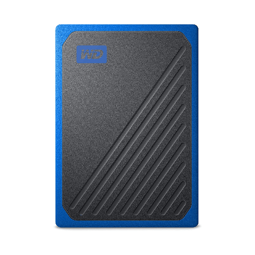 Western Digital WD 2TB My Passport Go SSD Cobalt Portable External Storage, USB 3.0 Main image