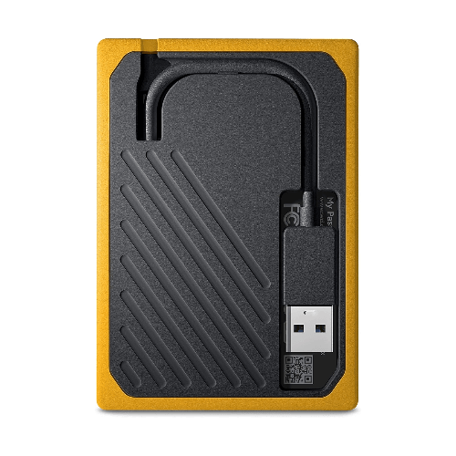 Western Digital WD 500GB My Passport Go SSD Portable External Storage, USB 3.0